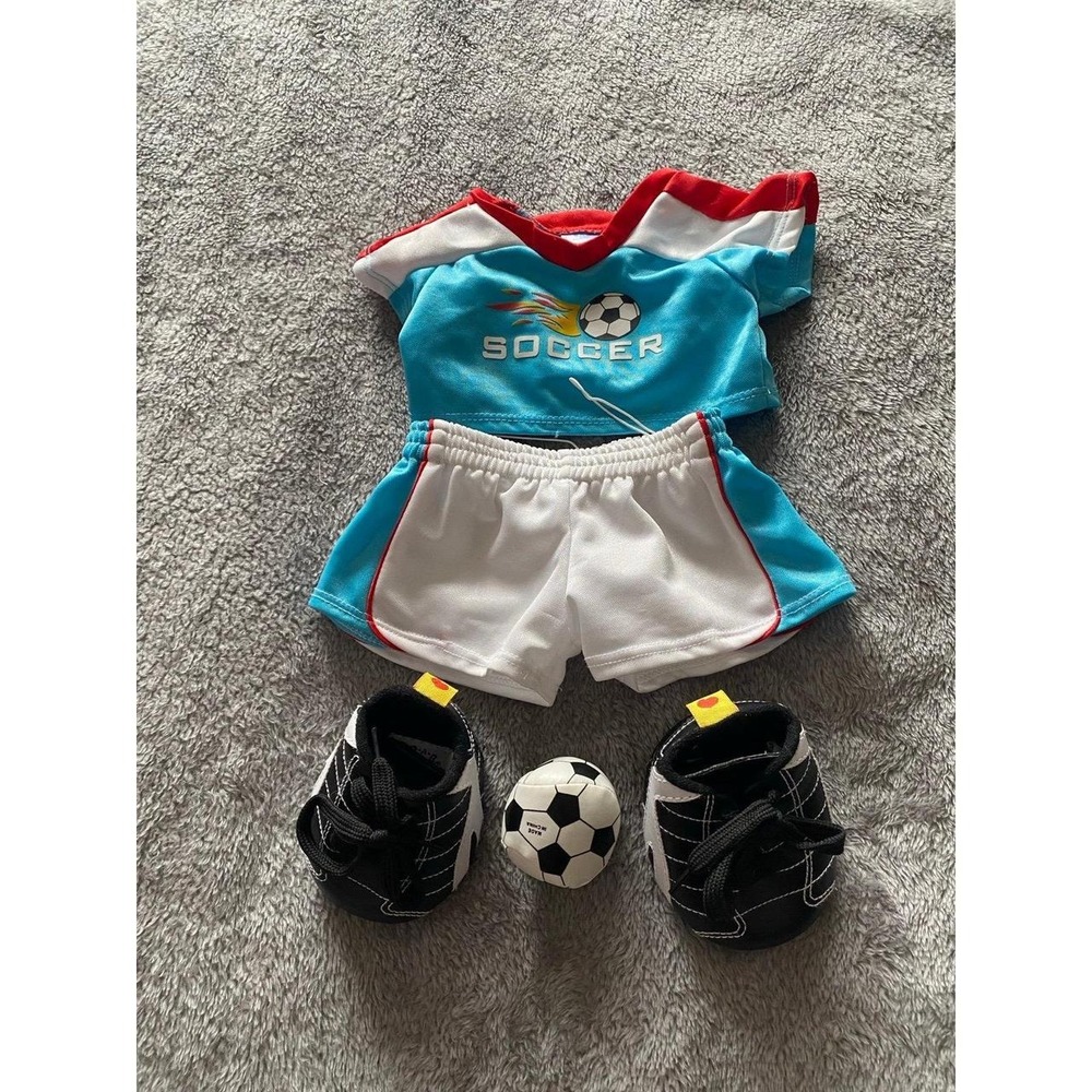 Build A Bear Soccer Clothes Ball Outfit Shoes Shorts Top 97